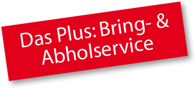 Sticker: Das Plus: Brind- & Abholservice